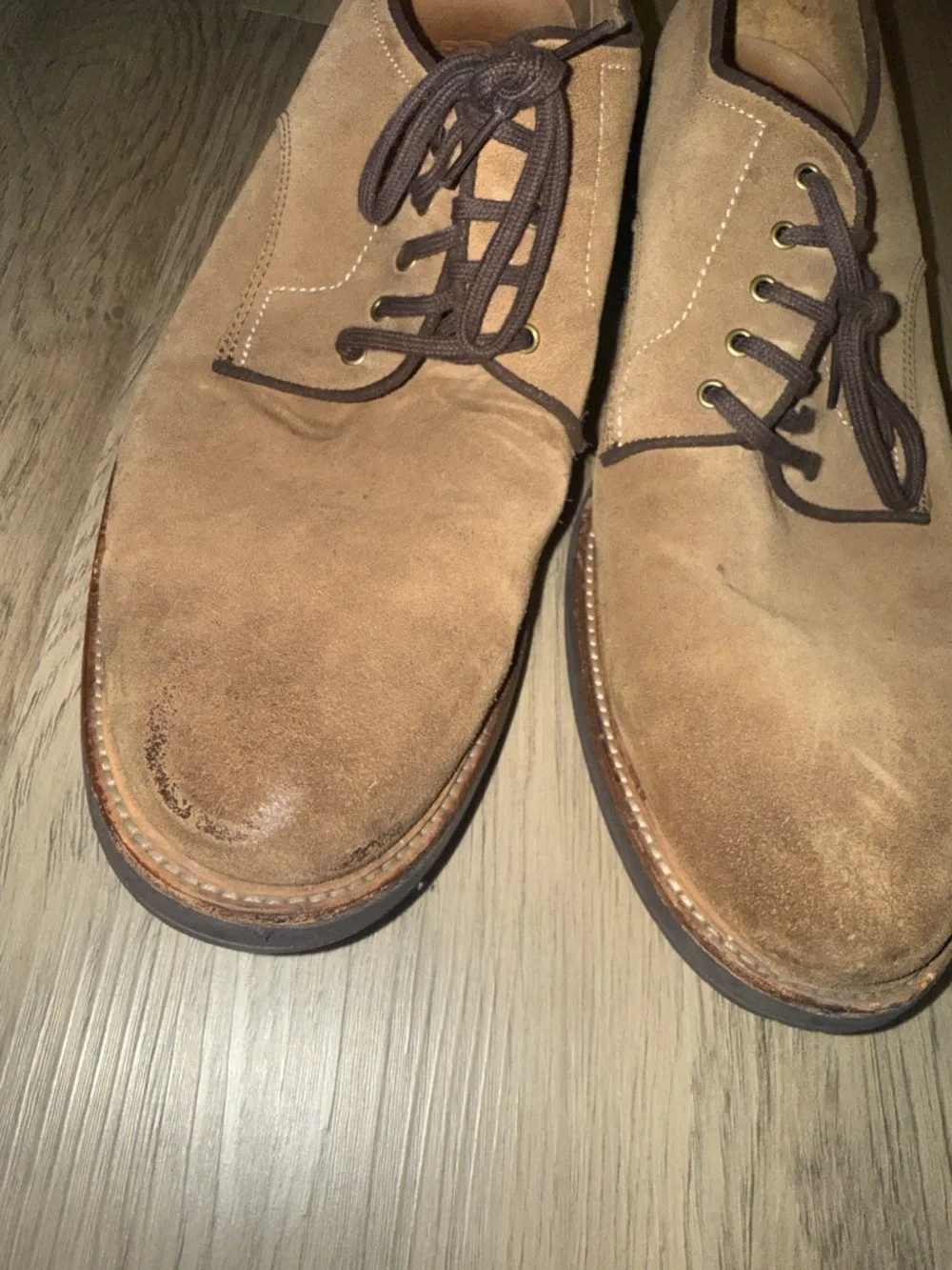 UGG Mens Chestnut Suede Derby Oxford‎ Shoes Comfort System Casual Lace Up